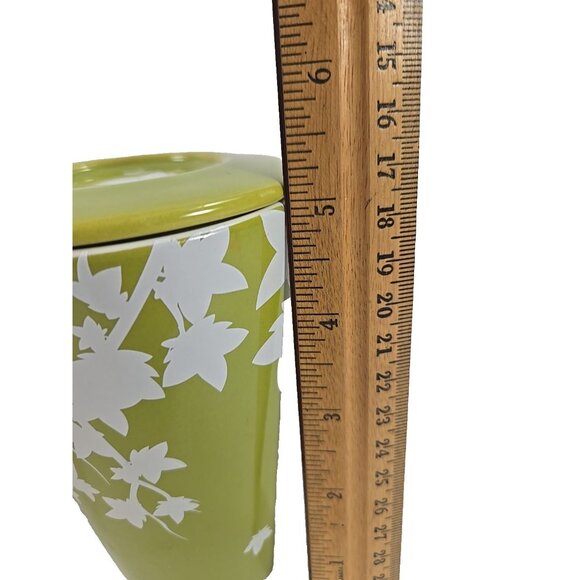 Davids Tea Mug with Infuser & Lid Apple Green Maple Leaves Design 12oz - Picture 6 of 6